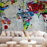  Foto tapeta - Map - Graffiti 450x315 Standard | shoptok.hr