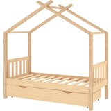 Maison Chic Otroška postelja - Otroški ležaj - Otroški posteljni okvir s predalom trdna borovina 80x160 cm, (21698327) Cene