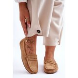 Boto marka niezdefiniowana Women's Suede Loafers Camel Lenvie | Shoptok.si