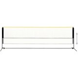 vidaXL Nastavljiva mreža za badminton 500x103x94-158 cm kovinska | Shoptok.si