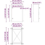  Upravljački ormar Siva 47 x 20 x 50 cm ABS plastika | shoptok.hr
