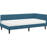  Kotni okvir postelje z matrico Drugo 2 pcs Modra Žamet, (5000123357) | Shoptok.si