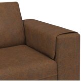  Set sofe 3 pcs Smeđa Umjetna nubuk koža | shoptok.hr