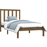  Posteljni okvir medeno rjav iz trdne borovine 100x200 cm, (20648383) | Shoptok.si