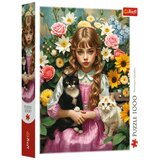 Trefl Deklica z mucki, 1000-delna sestavljanka - | Shoptok.si