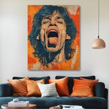  Slika MICK JAGGER - Moč rock scene | 100 % izvirni akril poslikan | Shoptok.si