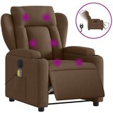 Maison Chic Električni masažni naslanjač - Relax naslanjač rjavo blago, (22061503) | Shoptok.si