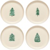 Casafina Krem desertni tanjuri u setu 4 kom s božićnim motivom od kamenine ø 22 cm Pacifica Christmas Tree – Cijene