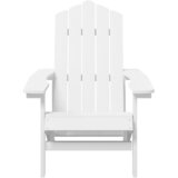  Vrtna stolica Adirondack sa stolom HDPE bijele | shoptok.hr