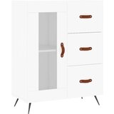  Visoka komoda bijela 69 5x34x180 cm konstruirano drvo | shoptok.hr