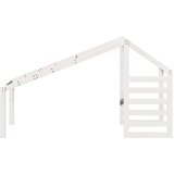 Krov za dječji krevet bijeli 198 x 87 x 113 cm masivna borovina | shoptok.hr