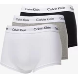 Calvin Klein Boksarice temno siva / pegasto siva / bela
