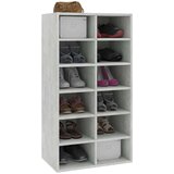vidaXL stalak za cipele boja betona 54x34x100,5 cm konstruirano drvo | shoptok.hr