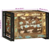vidaXL Kutija za pohranu 60x40x41 cm Čvrsto obnovljeno drvo | shoptok.hr