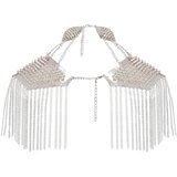 Bad Kitty lančani ukras za rame (srebrni) | shoptok.hr