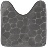 Tendance kupaonski tepih za wc školjku pebble, 45×50 cm, memorijska pjena, tamno sivi Cijene