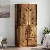 vidaXL Ormar Staro drvo 80x52x180 cm Konstruirano drvo