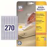 Avery Zweckform Odstranljive univerzalne etikete 17,8 x 10 mm 25/1 Cene