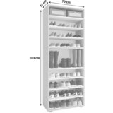 MID.YOU regal za čevlje lona xxl, siva | Shoptok.si
