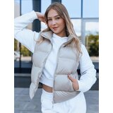 DStreet Pikowana kamizelka damska WILLOW beżowa | shoptok.hr
