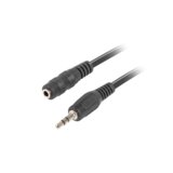 Lanberg Kabel Estereo Jack 3,5 mm macho/Jack 3,5 mm Hembra 5m črnec, (21091135) | Shoptok.si