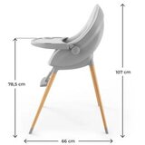 Kinderkraft Hranilica Fini UP 3u1, Grey | shoptok.hr