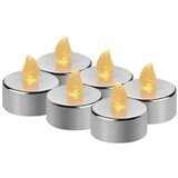  LED dekoracija – 6x čajna svečka srebrna, 6x CR2032 , notranja, vintage 6/1 Cene