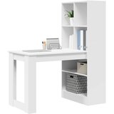  Stol s policom Bijelo 122 x 67 x 145 cm Konstruirano drvo | shoptok.hr