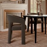 DAN-FORM Denmark Rjav jedilni stol z nasloni za roke Splendor – | Shoptok.si