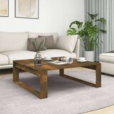  Stolić za kavu dimljeni hrast 100x100x35 cm konstruirano drvo Cijene