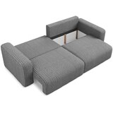 Makamii Siva raztegljiva/s prostorom za shranjevanje sedežna garnitura iz rebrastega žameta 252 cm Kona – | Shoptok.si