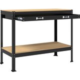 Radne klupe s ladicama Crna 81 x 41 x 145 cm Konstruirano drvo | shoptok.hr