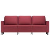  Trosjed crvena boja vina 180 cm od umjetne kože | shoptok.hr