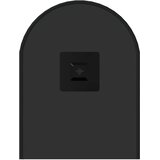  Zidno ogledalo crna 50x20 cm ovalno | Shoptok.si