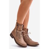 EVENTO PE1 Women's Insulated Work Boots with Zipper Dark Beige Liletta | Eponuda.ba