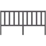  Uzglavlje za krevet sivo 186 x 4 x 100 cm od masivne borovine | shoptok.hr