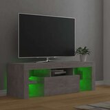 vidaXL TV ormarić s LED svjetlima siva boja betona 120 x 35 x 40 cm | shoptok.hr