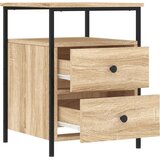 vidaXL Nočna omarica 2 kosa sonoma hrast 44x45x60 cm inženirski les | Shoptok.si