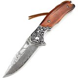  Damaskovski vanjski sklopivi nož NE-31697 - Smeđa KP31697 | shoptok.hr