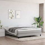 The Living Store Box spring postelja z vzmetnico svetlo siva 180x200 cm blago - Box Spring Postelja, (21520702) Cene
