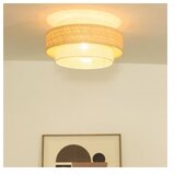  plafonsko svetlo boho 1xE27/60W/230V prečnik 40 cm juta/krem | Eponuda.com