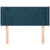  Uzglavlje s ušima tamnoplavo 83x16x78/88 cm baršunasto | shoptok.hr