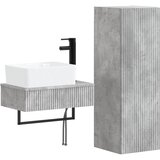  Set namještaja za kupaonicu 2 kom. Betonska siva 33 x 34,5 x 100 cm | Shoptok.si