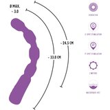 You2Toys - G- i P-točka vibrator s kuglicama (ljubičasti) | shoptok.hr