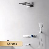 ELITE EDITION Luksuzni podometni tuš sistem BCS1050 z inteligentnim LED zaslonom — Krom — Tri izliva | Shoptok.si