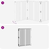  Vrata za pse 8 pcs Crna 60 x 80 cm Cinkani čelik | shoptok.hr