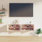  Zidni ormarići 2 kom bijeli 60 x 30 x 30 cm od masivne borovine | Eponuda.com