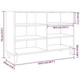 vidaXL Komoda boja sivog hrasta sonome 103,5 x 35 x 70 cm od iverice | shoptok.hr