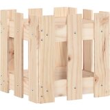 Maison Chic Vrtno korito - Greda - Cvetlični Lonec z ograjico 30x30x30 cm trdna borovina, (21790220) | Shoptok.si
