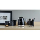 KLF05BLEU Wasserkocher 50's Retro Style, Schwarz, 0,8 Liter